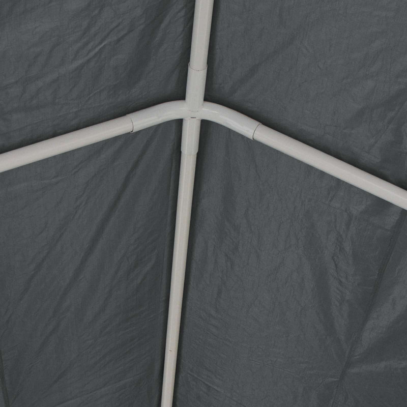 vidaXL Tent Fabric without Frame Grey PE Event Coverage Garden Awning Party