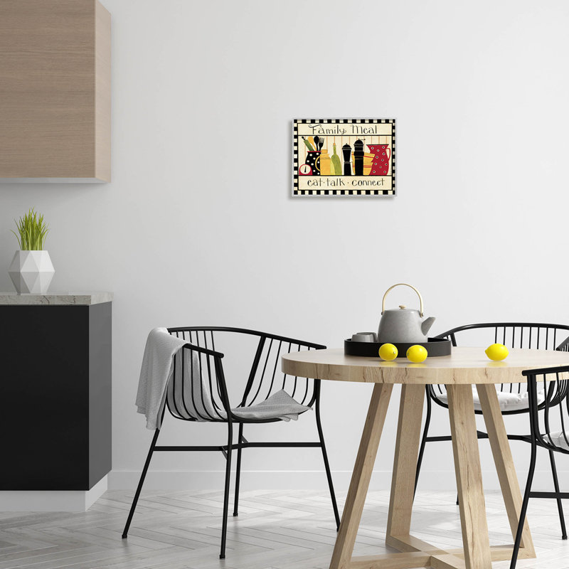 «Family Meal», ustensiles de cuisine rétro, estampe numérique par Dan Dipaolo, H 11 po x l 14 po x P 1,5 po