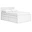 Lit plateforme à panneau double avec rangement latéral Onita-123382825