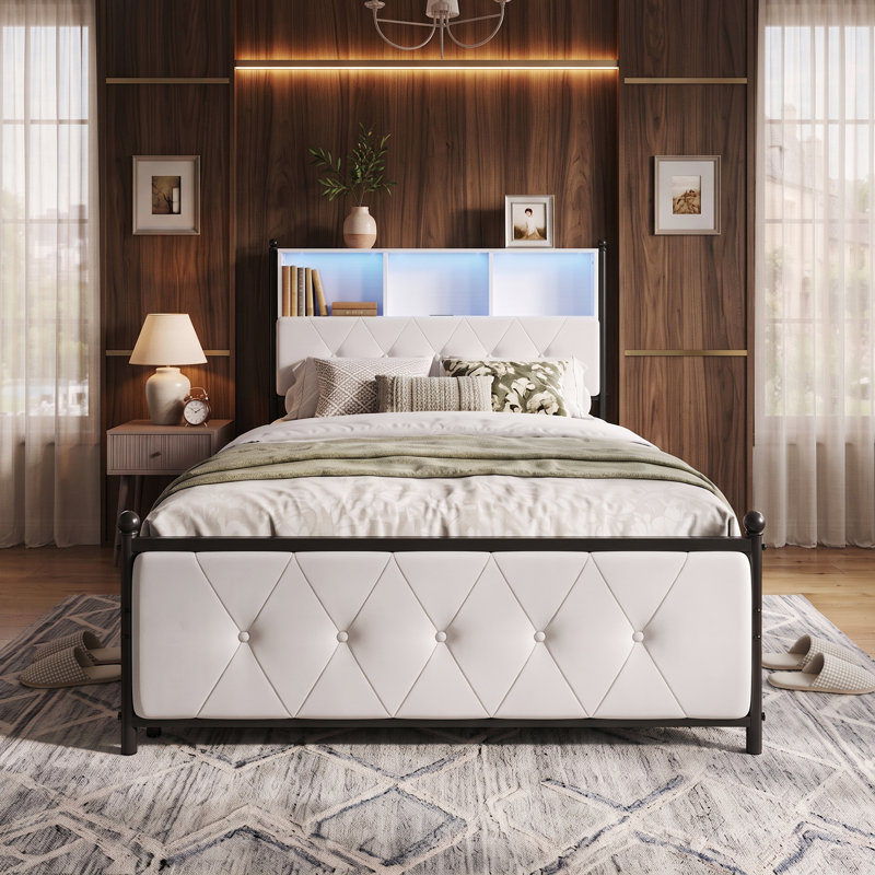 Upholstered Velvet Drawers Bed, Single (3')