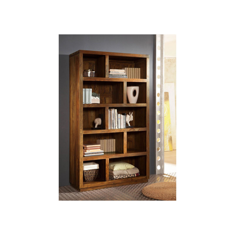 Duke 200cm H x 115cm W Solid Wood Standard Bookcase