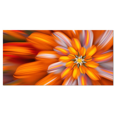 Impression sur toile Massive Orange Fractal