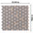 Hudson Penny Round Cookies/Cream 11-7/8" x 12-5/8" Porcelain Mosaic Floor and Wall Tile
