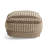 Rustic Wool And Cotton Large Pouf