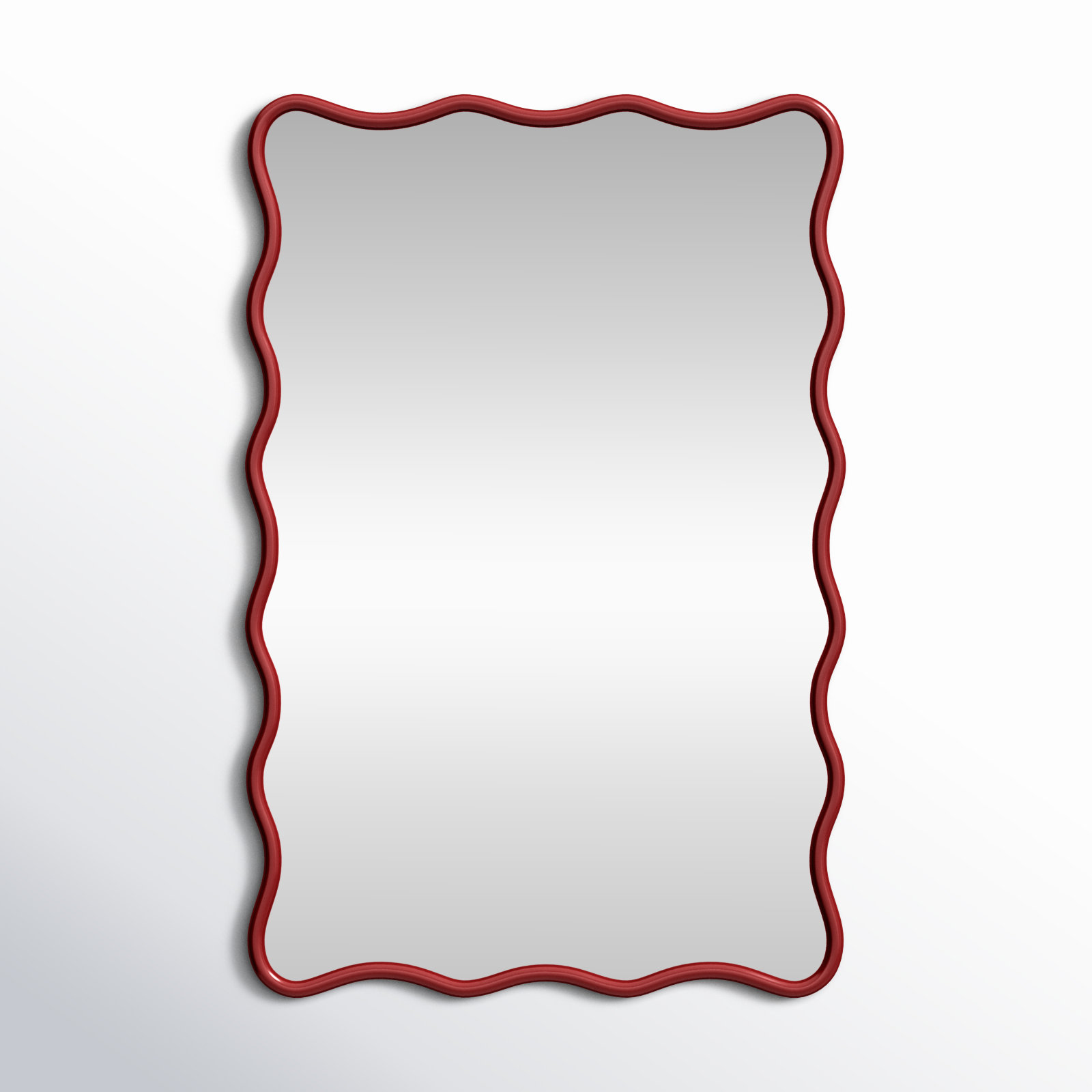 Angelo Rectangle Mirror, Burgundy