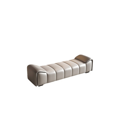 Reshunda Leather Match Upholstered Bench