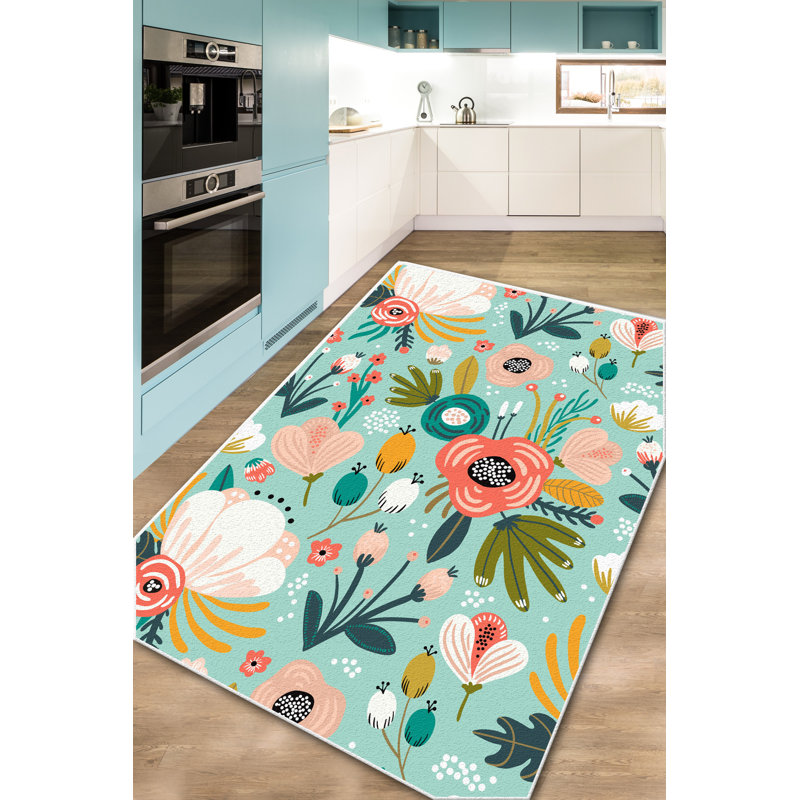 Premium Non-Slip Area Rug, 4.9 x 7.9 Feet, 100% Polyester, 0.4 in Pile Height | Antibacterial, Machine Washable, Easy Care | Perfect for Living Room, Bedroom & Office, Soft and Durable Design