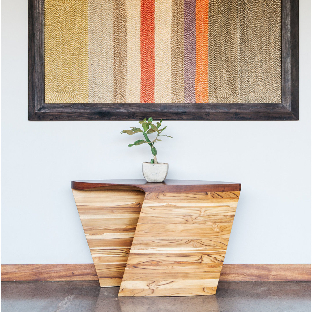 Velero Solid Wood End Table MasayaCo