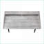 Bureaux avec tablettes de rangement et amp; Casiers, bureau d'ordinateur moderne de L 48 po, métal noir stratifié gris | Gris | Panneau de particules