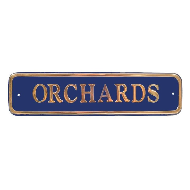 Nevill Rectangle Wall Plaque, Blue, Yes