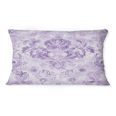 Motif de fleurs mauves élégantes - Boho