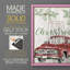 Merry Christmas - camion rouge, reproduction encadrée - bois massif-1822875961-1822875962