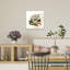 Cozy automne livres, impression d'art abstrait rustique rétro nature-129970132