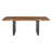 Solid Wood Top Metal Base Dining Table