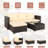 Gotelinde 4 - Person Modular Patio Conversation Set with Cushions-974980594