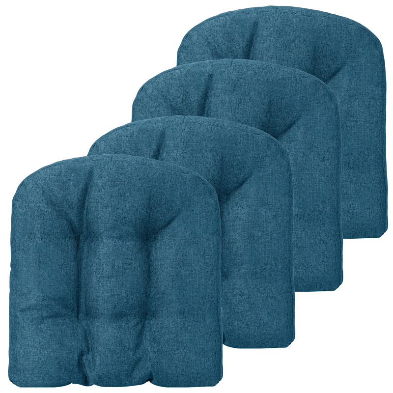 Outdoor 3'' Dining Chair Seat Cushion, Blue