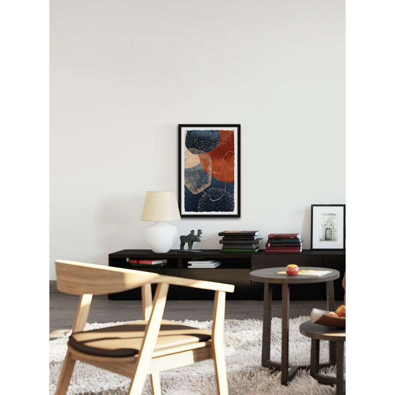 «Mute conflit» par - peinture encadrée, H 12 po x l 8 po