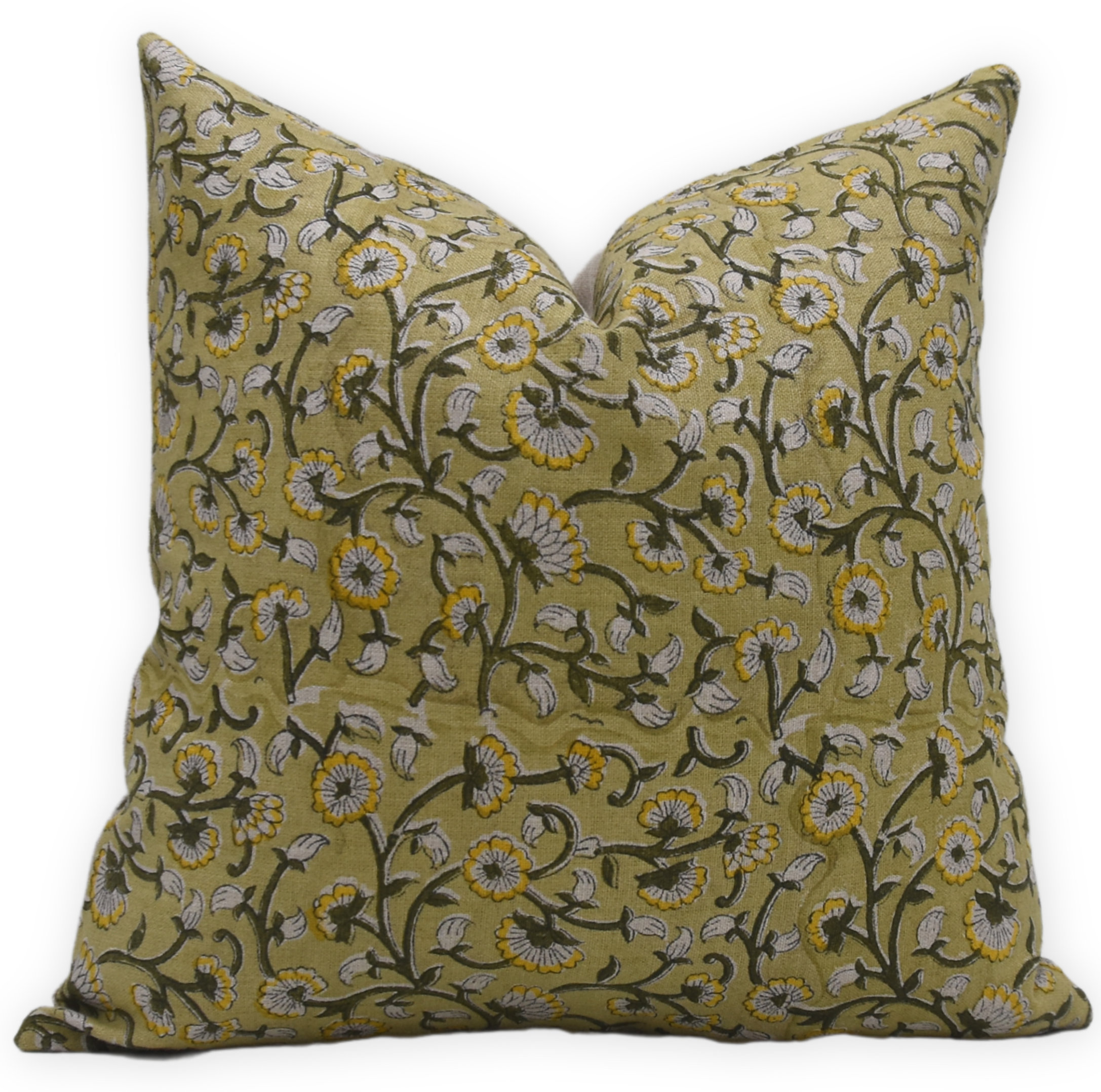 Fabdivine Floral Linen Indoor/Outdoor Pillow Cover | Wayfair