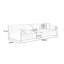 Coussin blanc modulaire 100% polyester-109243646-109243650-109243644