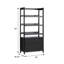 Jorah 70" H x 33" W Reeded Bookcase with Lower 2-Drawer Storage-1976245317