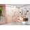 Illume 67.25 in. x 78 in. Fully Frameless Wall Hinge Shower Door