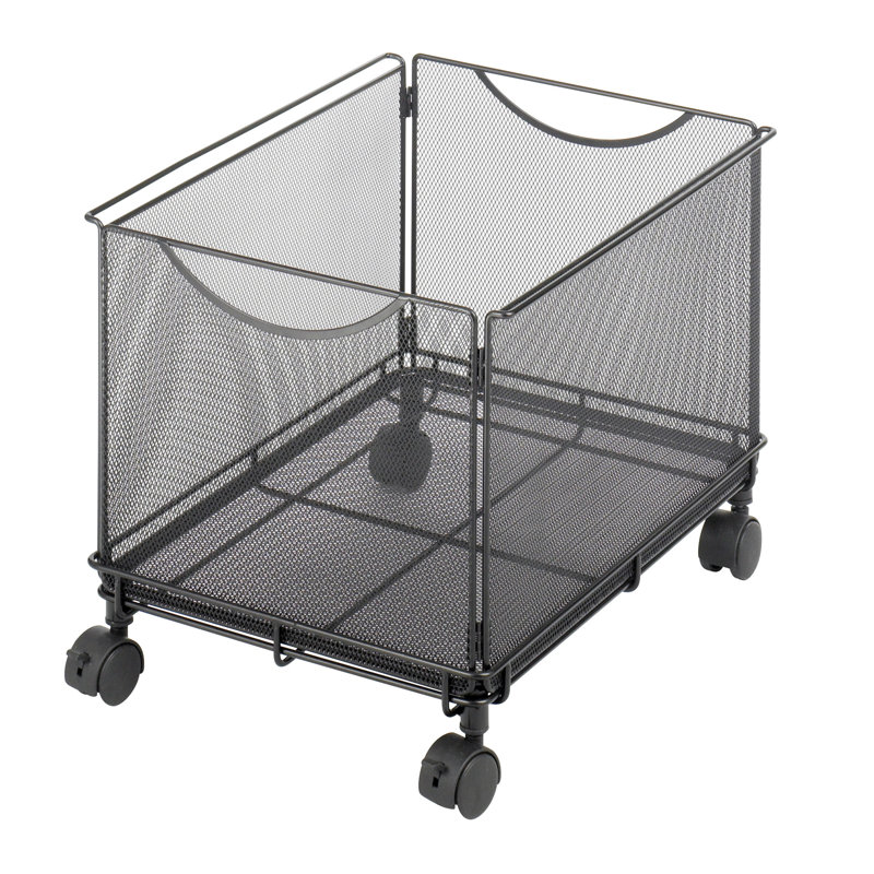 Onyx Mesh Mobile File Cart Cube