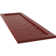 True Fit PVC Single Panel Herringbone Modern Style Fixed Mount Shutters