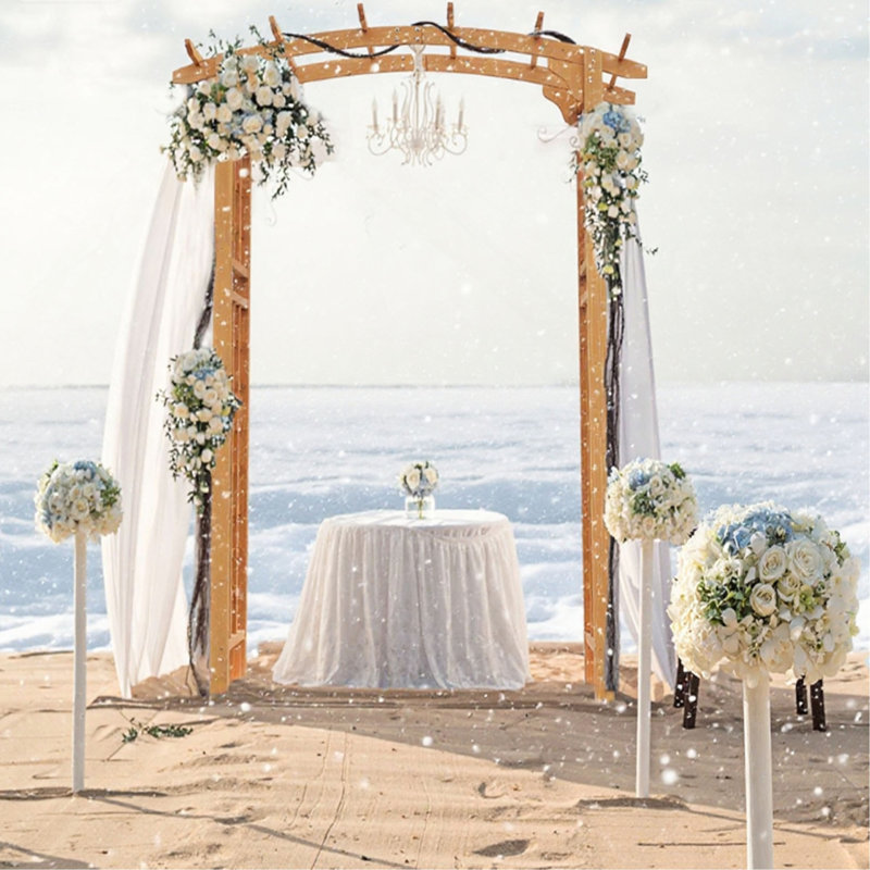 Treillis en bois de style pergola
