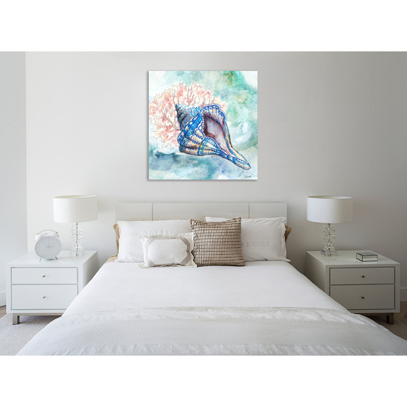 Bohemian Shells: Conch II - impression sur toile tendue, H 30 po x l 30 po x P 1,5 po