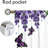 2Pcs Beautiful Purple Flowers Butterflies Curtains, Rod Pocket Sun Blocking, Floral Nature Style, All-Season For Living Room Bedroom Study Window Decor-1349350678