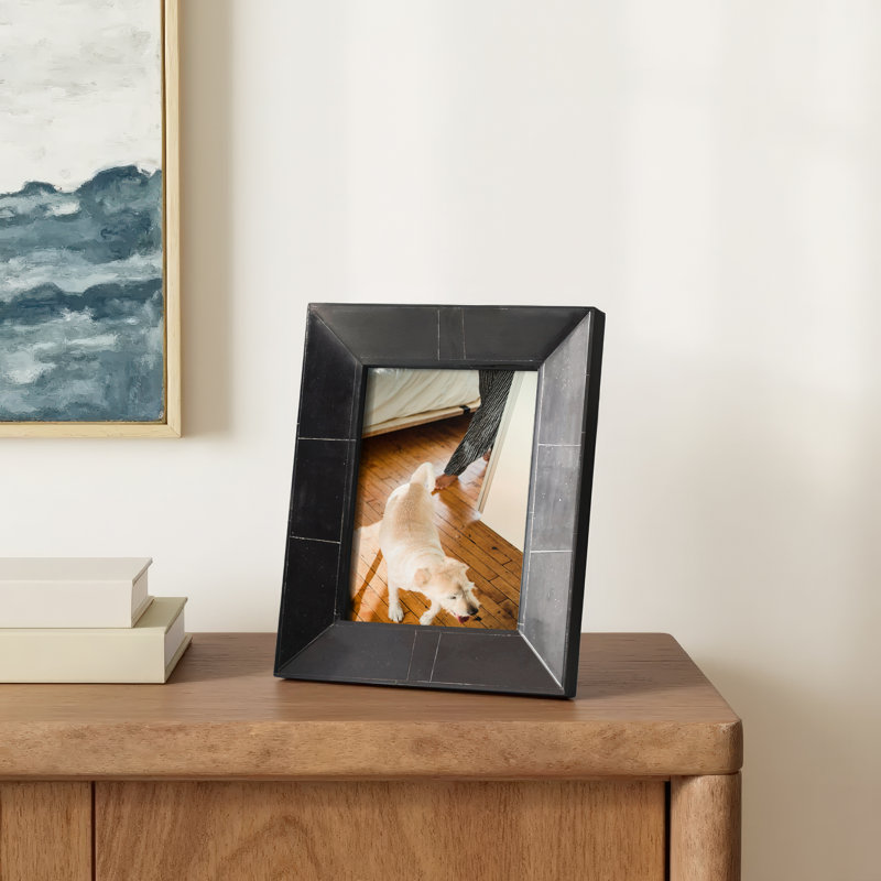 Ayrton Black Matte Picture Frame, 5" x 7"