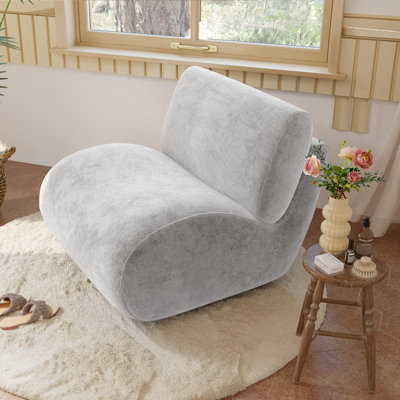 Caleb Swivel Upholstered Accent Chair with Removable Back Cushion