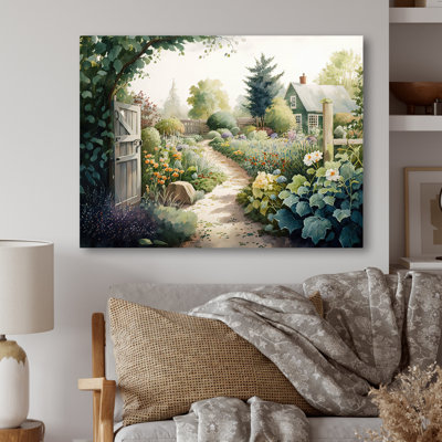 Fresh Garden At The Cottage I - Farm Large Wall Art