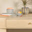 Hazleton Round Decorative Cement Storage with Lids