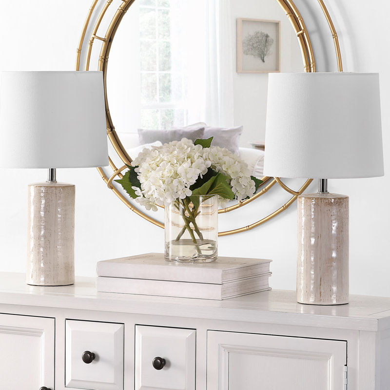 Lampe de table 19 po, Ivoire