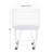 Metal circular storage cart with wheels