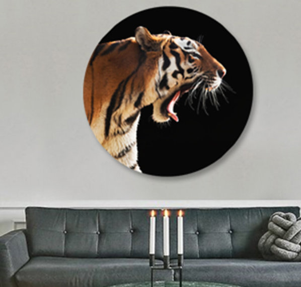 Tiger Print, 24" H x 24" W