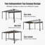 Pergola rétractable d'extérieur avec abri de jardin en aluminium résistant à la pluie Pergola-123826957-123826955