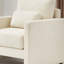 Chaise d'appoint moderne, fauteuil rembourré en chenille-106863212