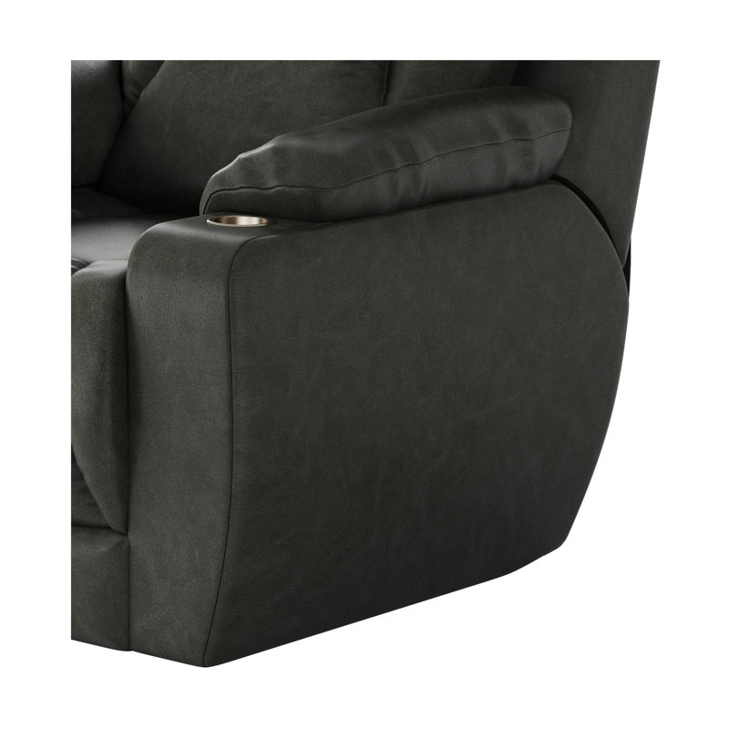 Fauteuil inclinable électrique près du mur avec repose-tête de style Défi, Gris