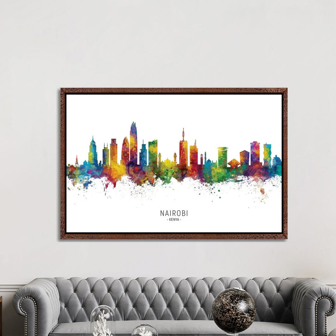 Nairobi Kenya Skyline by Michael Tompsett - Print on Canvas
