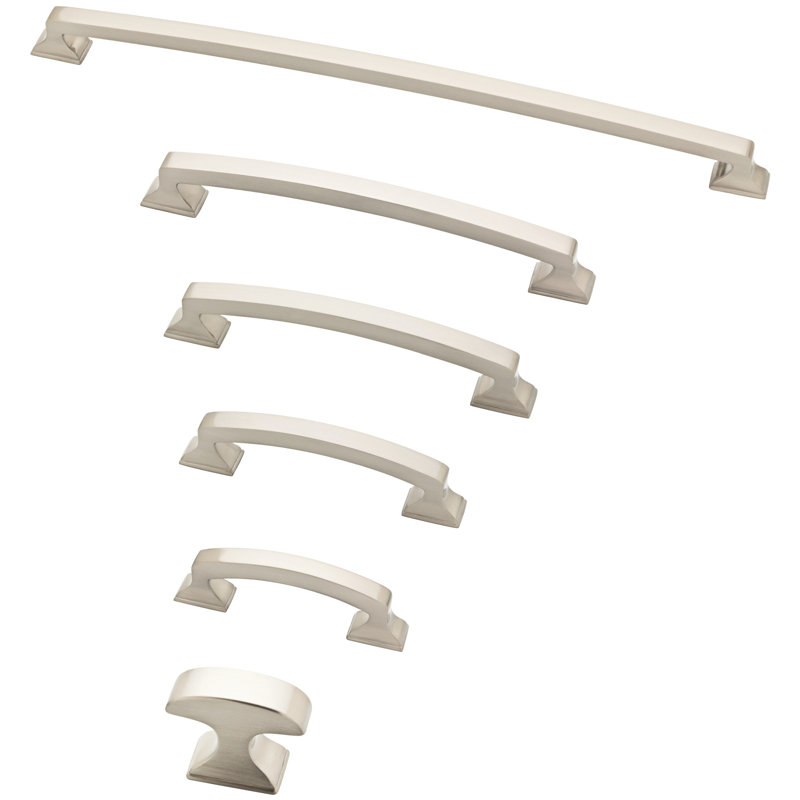 Classic Edge 5" Center Arch Pull, Brushed Nickel