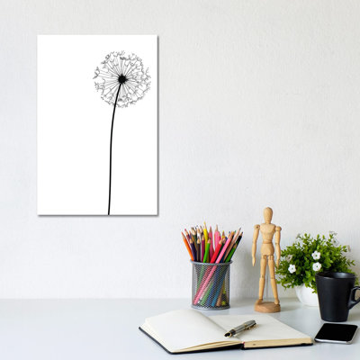 Modern Dandelion 1 Piece Wall Art on Canvas