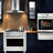 Cosmo 36 in. Nebula Collection 4.4 cu. ft. Gas Range, 5 Burners, Rapid Convection Oven, Cast Iron Grates in Stainless Steel