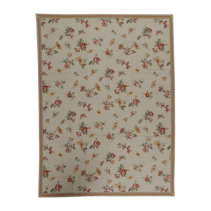 Hand-Knotted High-Quality Gray and Red Area Rug