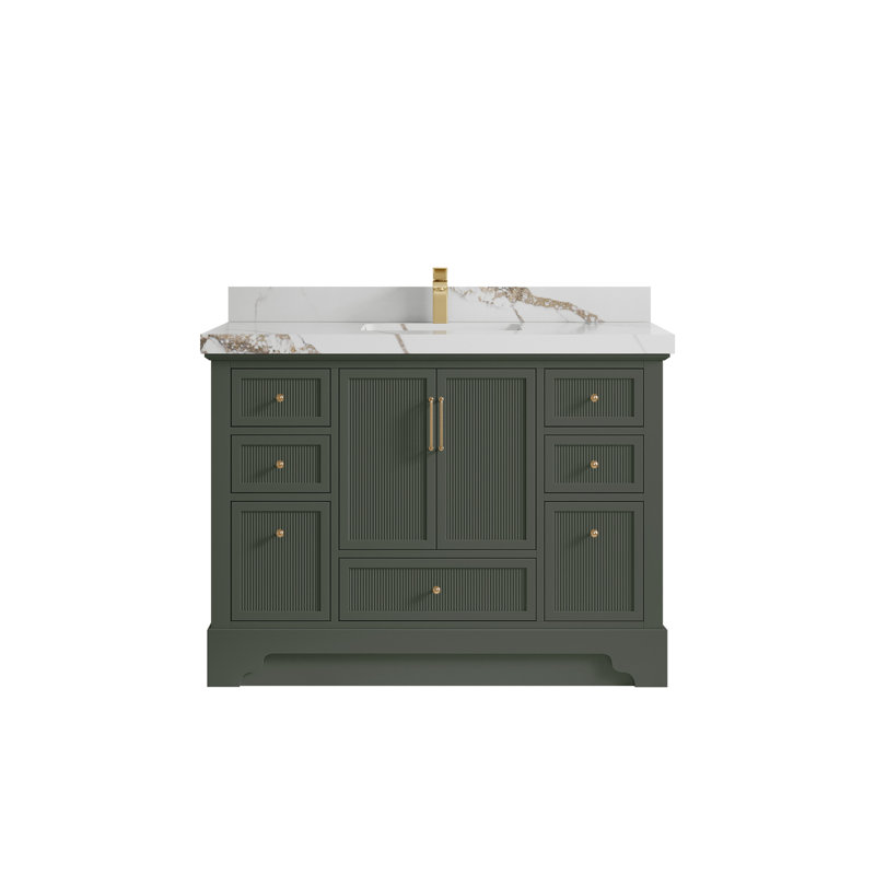 Alys 48'' Single Bathroom Vanity with Quartz Top