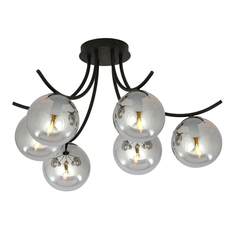 Abdimajid 6 - Light Sputnik Chandelier, Graphite