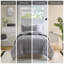 Édredon 3 pièces double / grand, style gris, rembourrage de 350 g / m², lavable à la machine, contient et 2 taies décoratives, étiquetées, incluses