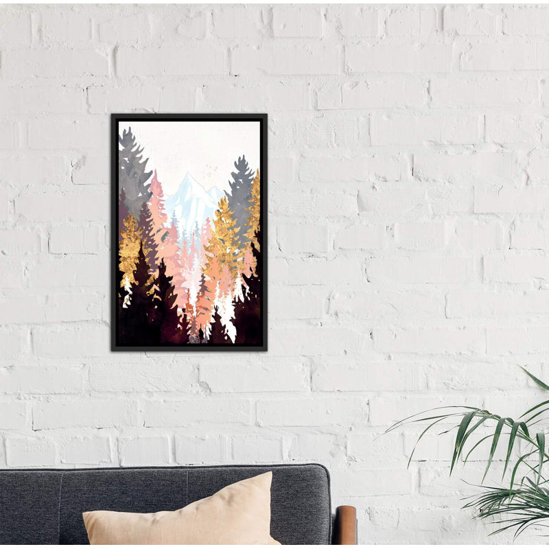 « wine forest » par spacefrog designs-print, H 60 po x l 40po x P 1,5 po, Toile avec cadre noir