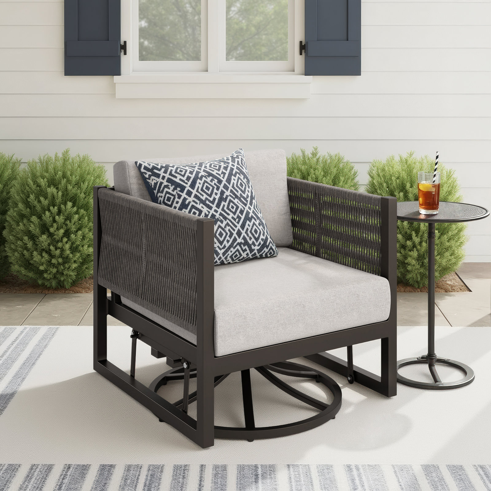 Outdoor Glider with Sunbrella® Cushions